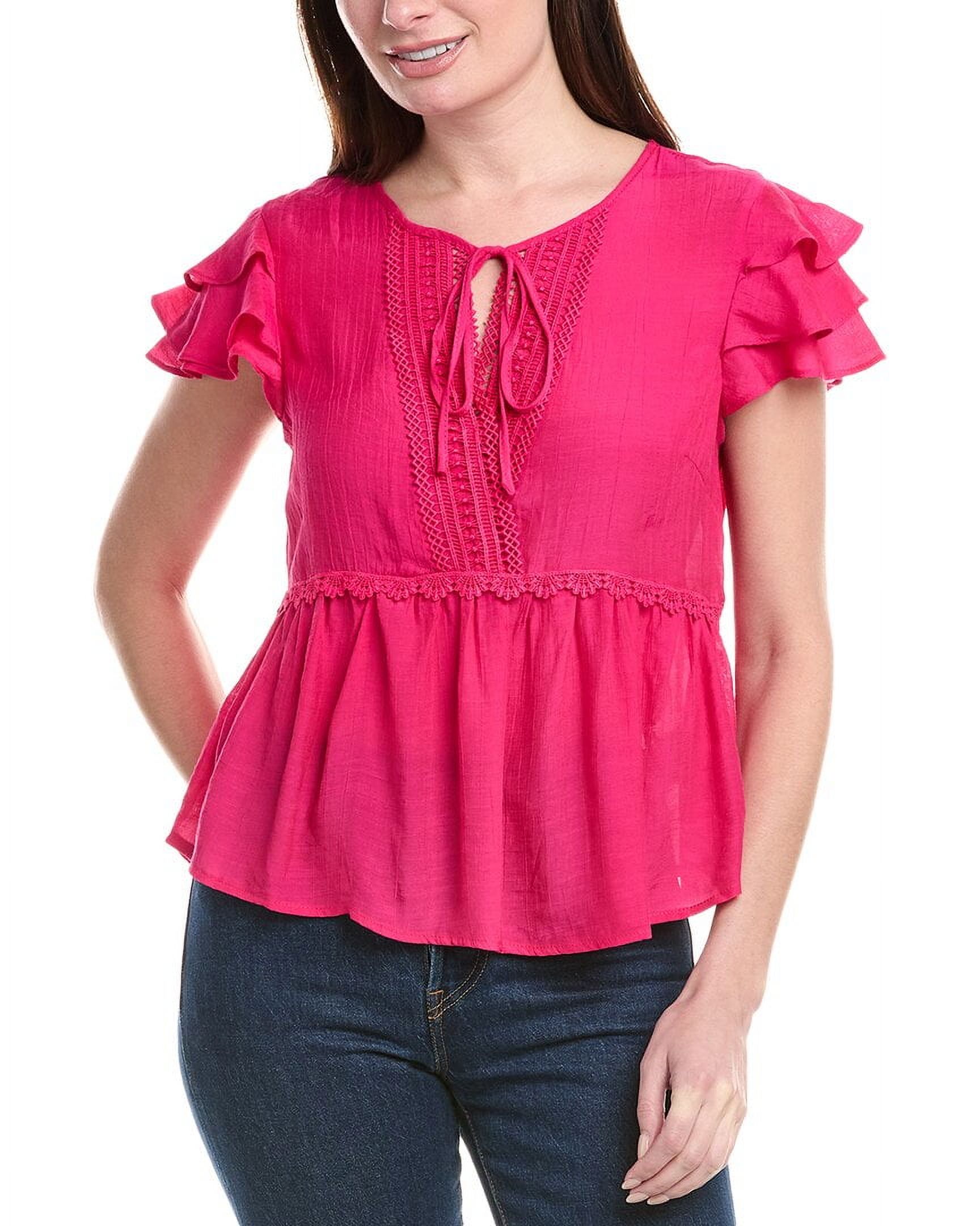 Nanette Nanette Lepore womens Blouse, s, Pink